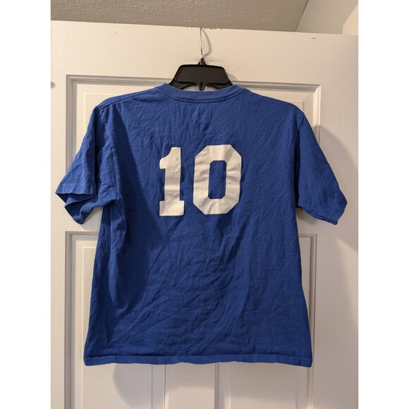 LA Dodgers Shirt Youth Large Blue Majestic MLB Baseball Tee 18x22 Game Day Fan - Picture 4 of 7